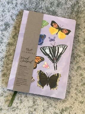 Colorful Butterfly Writers Travel Notebook Journal NWT 160 lined pages